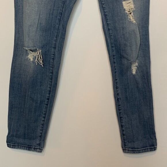 B Indigo Distressed Maternity Jean - Picture 3 of 7
